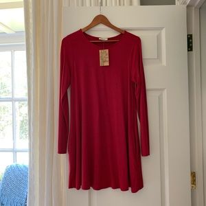 Bamboo Swing Dress with Long Sleeves